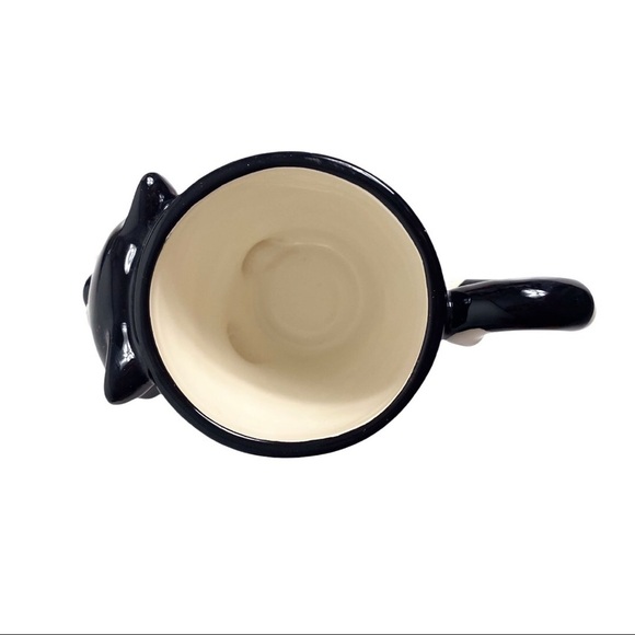 BURTON & BURTON Black & White "Chester The Cat" Hand-Painted, Raised Ceramic Mug - Picture 6 of 10